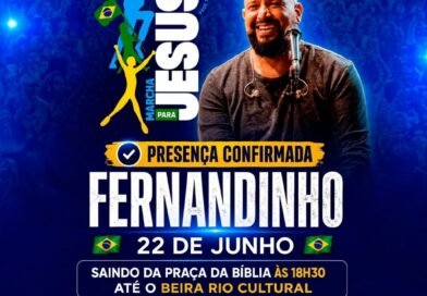 Ji-Paraná se prepara para a 2ª Marcha pra Jesus com show nacional de Fernandinho